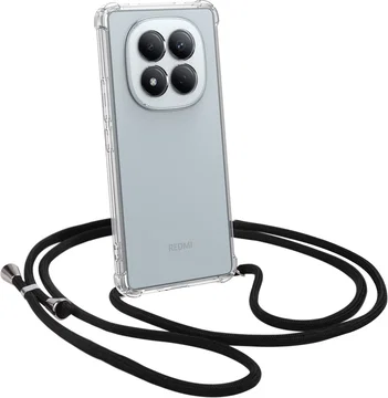 Xiaomi Redmi Note 15 Pro 4G Hoesje met Koord Schokbestendig TPU Transparant