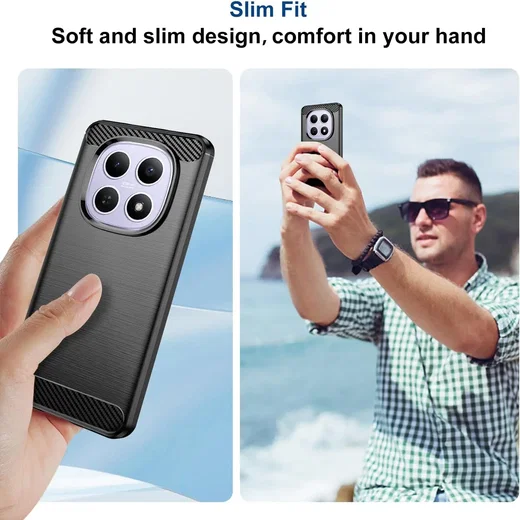 Xiaomi Redmi Note 15 4G Hoesje Geborsteld TPU Flexibele Back Cover Zwart afbeelding 5