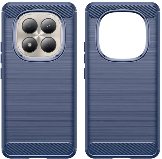 Xiaomi Redmi Note 15 4G Hoesje Geborsteld TPU Flexibele Back Cover Blauw afbeelding 2