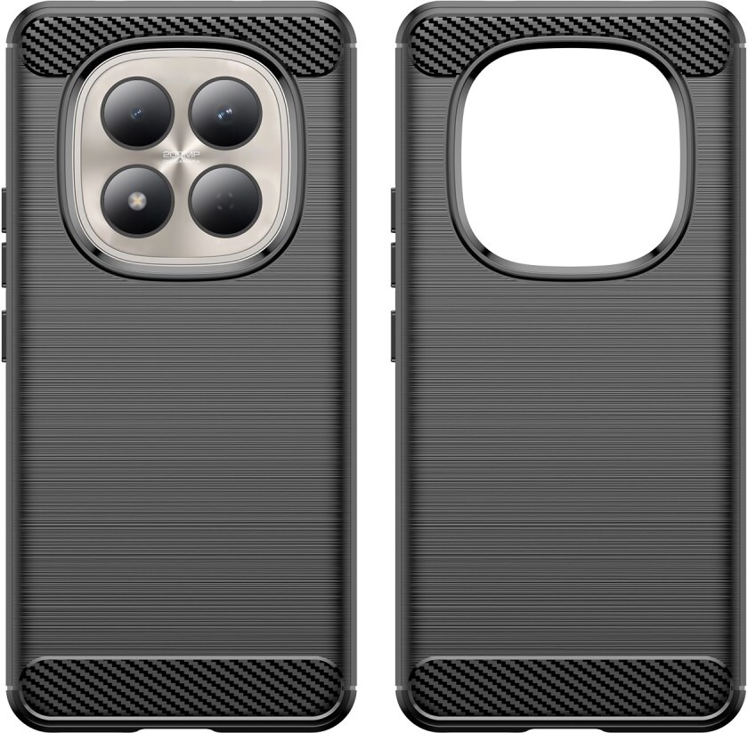 Xiaomi Redmi Note 15 Pro 4G Hoesje Geborsteld TPU Flexibele Back Cover Zwart afbeelding 2