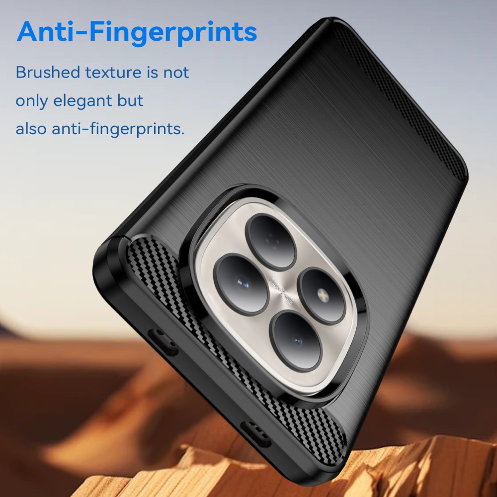 Xiaomi Redmi Note 15 Pro 4G Hoesje Geborsteld TPU Flexibele Back Cover Zwart afbeelding 4