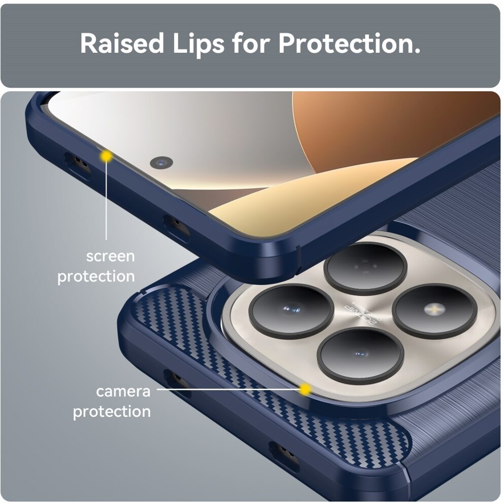 Xiaomi Redmi Note 15 Pro 4G Hoesje Geborsteld TPU Flexibele Back Cover Blauw afbeelding 7