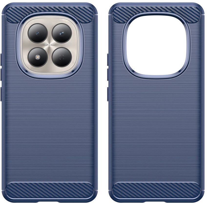 Xiaomi Redmi Note 15 Pro 4G Hoesje Geborsteld TPU Flexibele Back Cover Blauw afbeelding 2