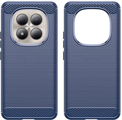 Xiaomi Redmi Note 15 Pro 4G Hoesje Geborsteld TPU Flexibele Back Cover Blauw afbeelding 2
