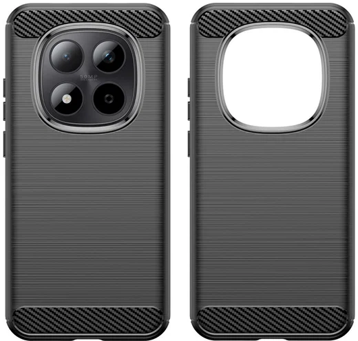 Xiaomi Redmi Note 15 Pro 5G Hoesje Geborsteld TPU Flexibele Back Cover Zwart afbeelding 2