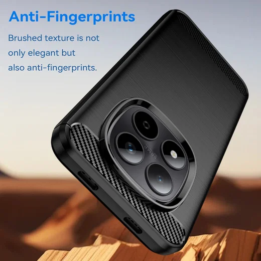 Xiaomi Redmi Note 15 Pro 5G Hoesje Geborsteld TPU Flexibele Back Cover Zwart afbeelding 4