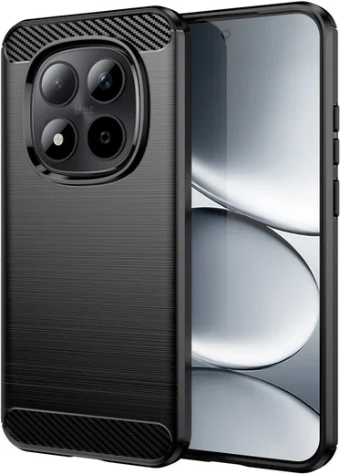 Xiaomi Redmi Note 15 Pro 5G Hoesje Geborsteld TPU Flexibele Back Cover Zwart afbeelding 1