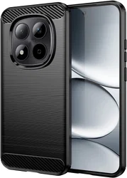 Xiaomi Redmi Note 15 Pro 5G Hoesje Geborsteld TPU Flexibele Back Cover Zwart afbeelding
