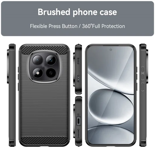 Xiaomi Redmi Note 15 Pro 5G Hoesje Geborsteld TPU Flexibele Back Cover Zwart afbeelding 9