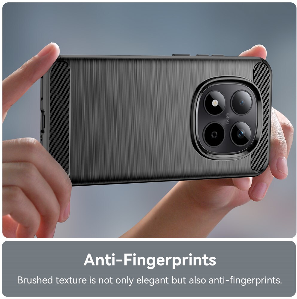 Xiaomi Redmi Note 15 Pro 5G Hoesje Geborsteld TPU Flexibele Back Cover Zwart afbeelding 6