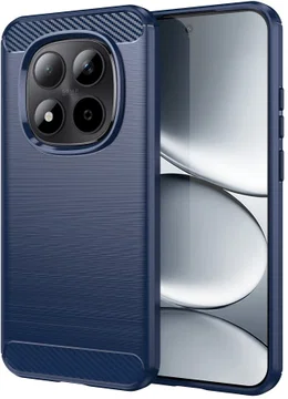 Xiaomi Redmi Note 15 Pro 5G Hoesje Geborsteld TPU Flexibele Back Cover Blauw