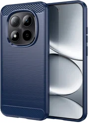 Xiaomi Redmi Note 15 Pro 5G Hoesje Geborsteld TPU Flexibele Back Cover Blauw afbeelding