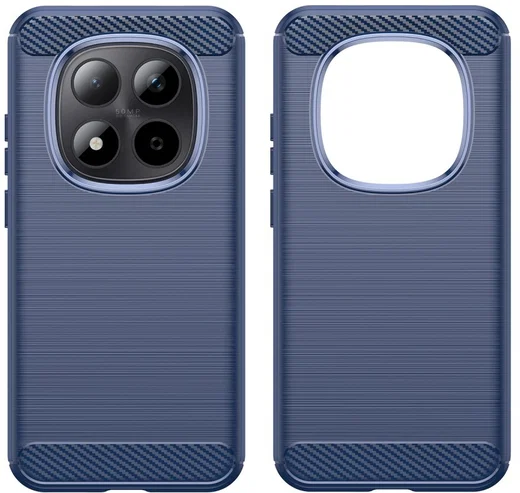 Xiaomi Redmi Note 15 Pro 5G Hoesje Geborsteld TPU Flexibele Back Cover Blauw afbeelding 2