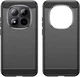 Xiaomi Redmi Note 15 Pro Plus Hoesje Geborsteld TPU Flexibele Back Cover Zwart afbeelding 2