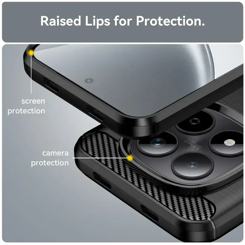 Xiaomi Redmi Note 15 Pro Plus Hoesje Geborsteld TPU Flexibele Back Cover Zwart afbeelding 7