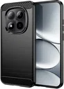 Xiaomi Redmi Note 15 Pro Plus Hoesje Geborsteld TPU Flexibele Back Cover Zwart