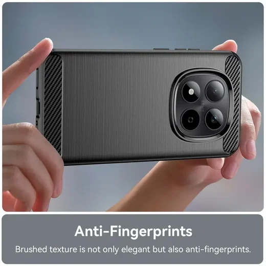 Xiaomi Redmi Note 15 Pro Plus Hoesje Geborsteld TPU Flexibele Back Cover Zwart afbeelding 6