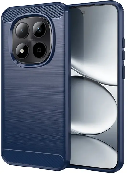 Xiaomi Redmi Note 15 Pro Plus Hoesje Geborsteld TPU Flexibele Back Cover Blauw afbeelding 1