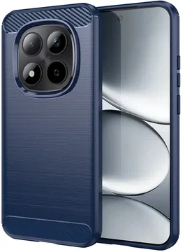 Xiaomi Redmi Note 15 Pro Plus Hoesje Geborsteld TPU Flexibele Back Cover Blauw