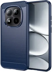 Xiaomi Redmi Note 15 Pro Plus Hoesje Geborsteld TPU Flexibele Back Cover Blauw afbeelding