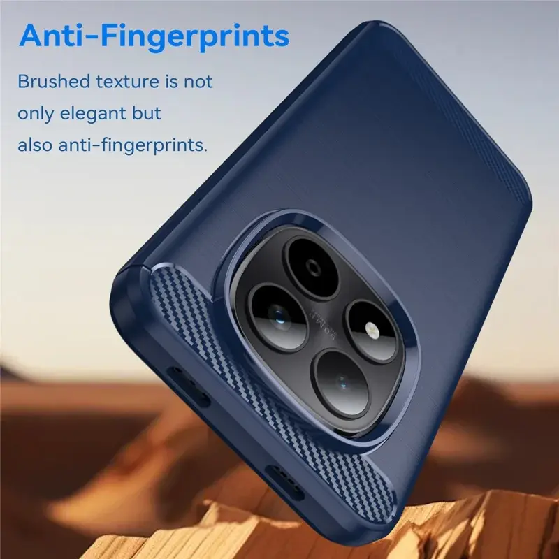 Xiaomi Redmi Note 15 Pro Plus Hoesje Geborsteld TPU Flexibele Back Cover Blauw afbeelding 4