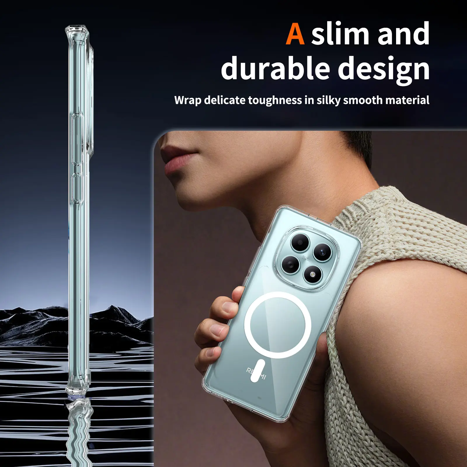 Xiaomi Redmi Note 15 4G Hoesje Hard Back Cover met MagSafe Transparant afbeelding 9