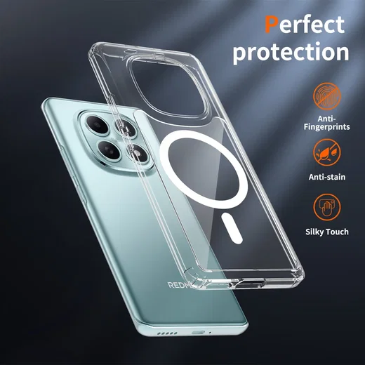 Xiaomi Redmi Note 15 4G Hoesje Hard Back Cover met MagSafe Transparant afbeelding 8