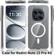 Xiaomi  Redmi Note 15 Pro 4G Hoesje Hard Back Cover met MagSafe Transparant afbeelding 7