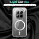 Xiaomi Redmi Note 15 Pro 5G Hoesje Hard Back Cover met MagSafe Transparant afbeelding 2
