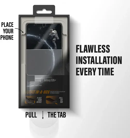 PanzerGlass Ceramic Ultra-Wide Samsung S26 Plus Screen Protector Installatiebox afbeelding 3