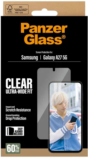 PanzerGlass Ultra-Wide Samsung Galaxy A27 Screen Protector Tempered Glass afbeelding 4