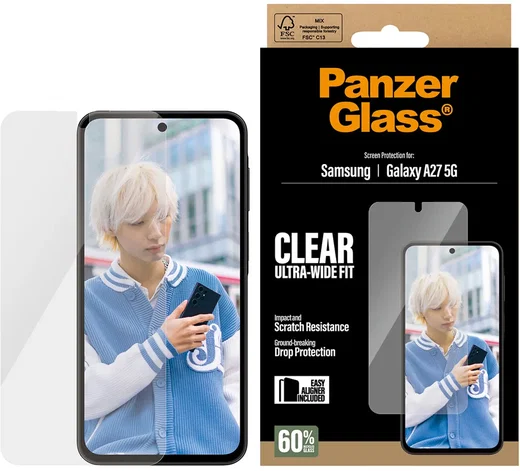 PanzerGlass Ultra-Wide Samsung Galaxy A27 Screen Protector Tempered Glass afbeelding 3