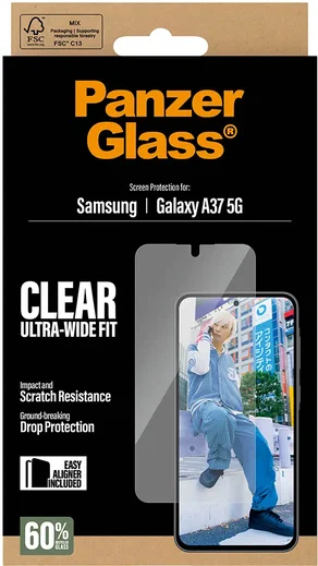 PanzerGlass FastFit Ultra-Wide Samsung A37 Screen Protector Tempered Glass afbeelding 6