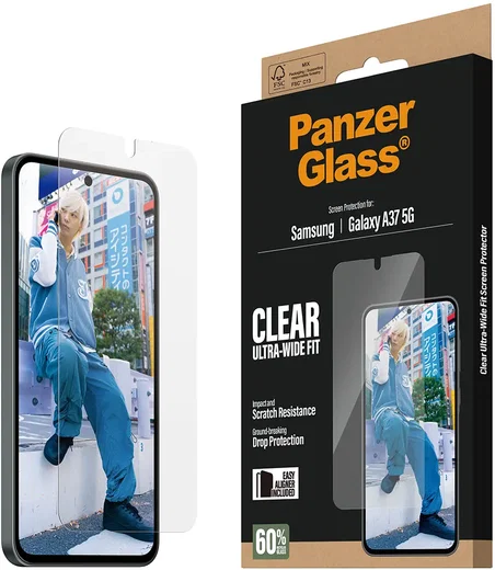PanzerGlass FastFit Ultra-Wide Samsung A37 Screen Protector Tempered Glass afbeelding 5
