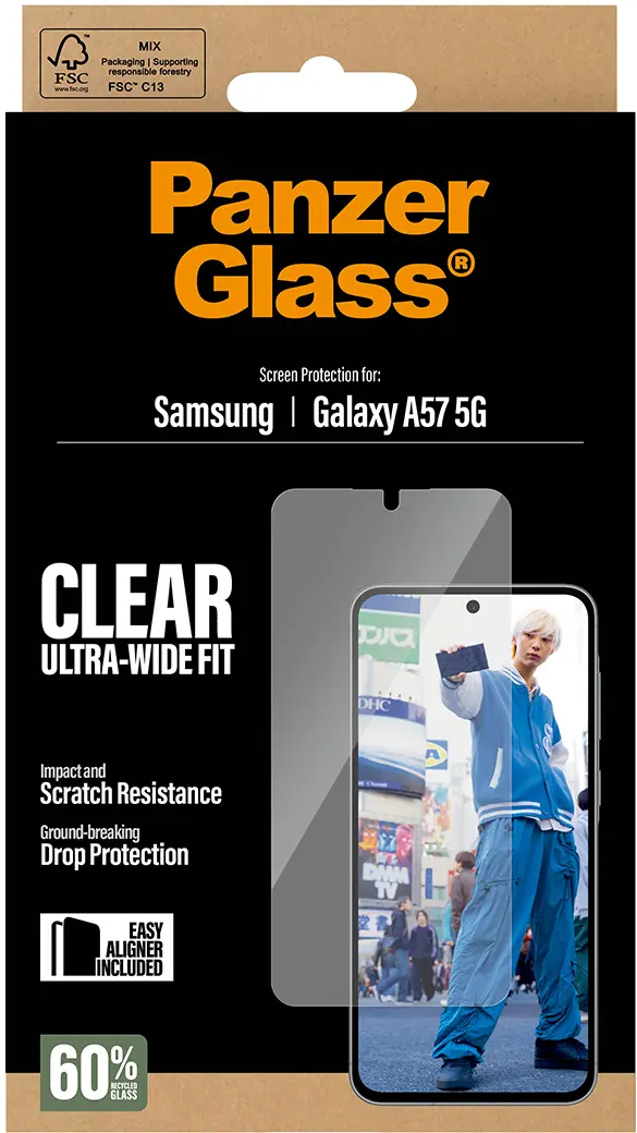 PanzerGlass Ultra-Wide Samsung Galaxy A57 Screen Protector Tempered Glass afbeelding 6