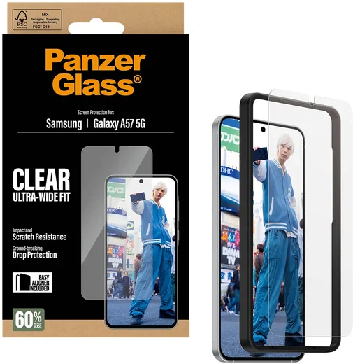 PanzerGlass Ultra-Wide Samsung Galaxy A57 Screen Protector Tempered Glass afbeelding 1