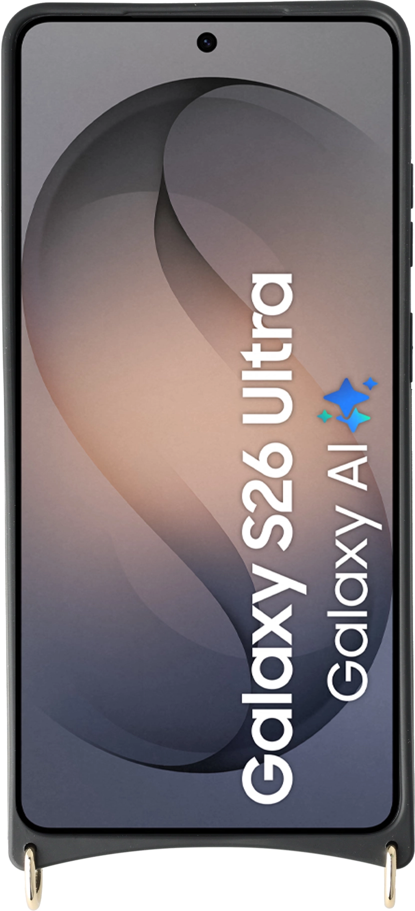 AVY Samsung Galaxy S26 Ultra Hoesje met Koord Haakjes MagSafe Leer Croco Zwart afbeelding 12