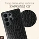 AVY Samsung Galaxy S26 Ultra Hoesje met Koord Haakjes MagSafe Leer Croco Zwart afbeelding 7