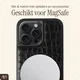 AVY Apple iPhone 15 Pro Hoesje met Koord Haakjes MagSafe Leer Croco Zwart afbeelding 7