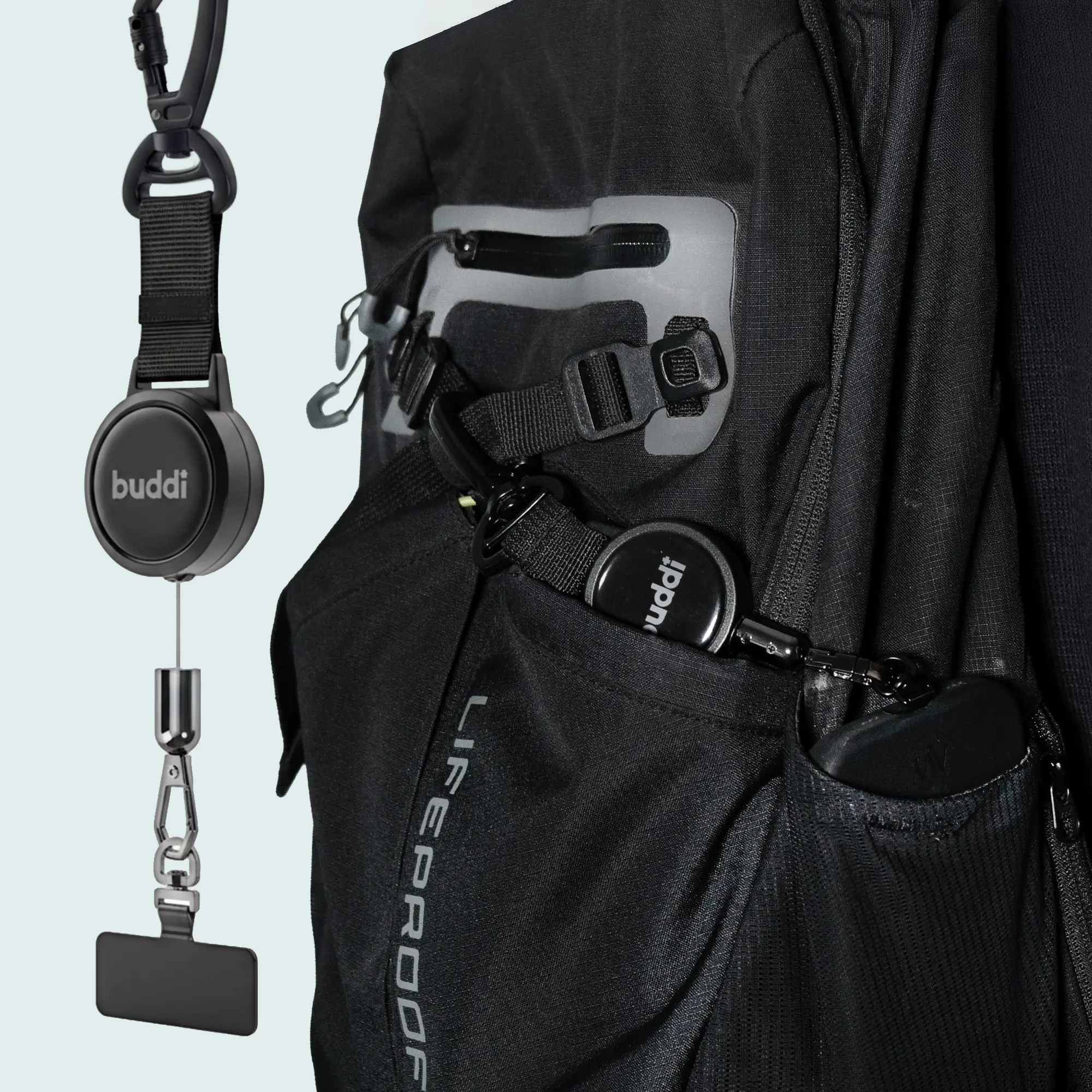 Buddi Secure Telefoonkoord voor Wintersport en Anti Diefstal Zwart afbeelding 10