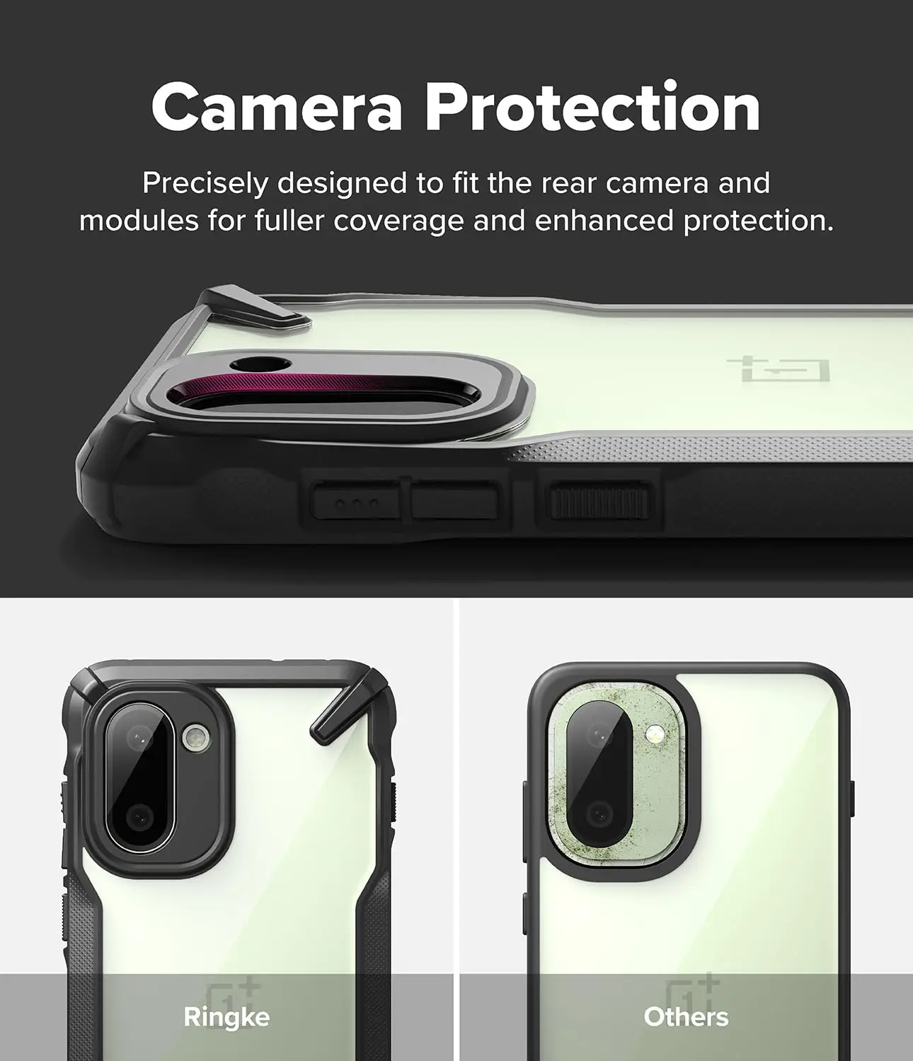 Ringke Fusion X OnePlus 15R Hoesje Back Cover Zwart afbeelding 4
