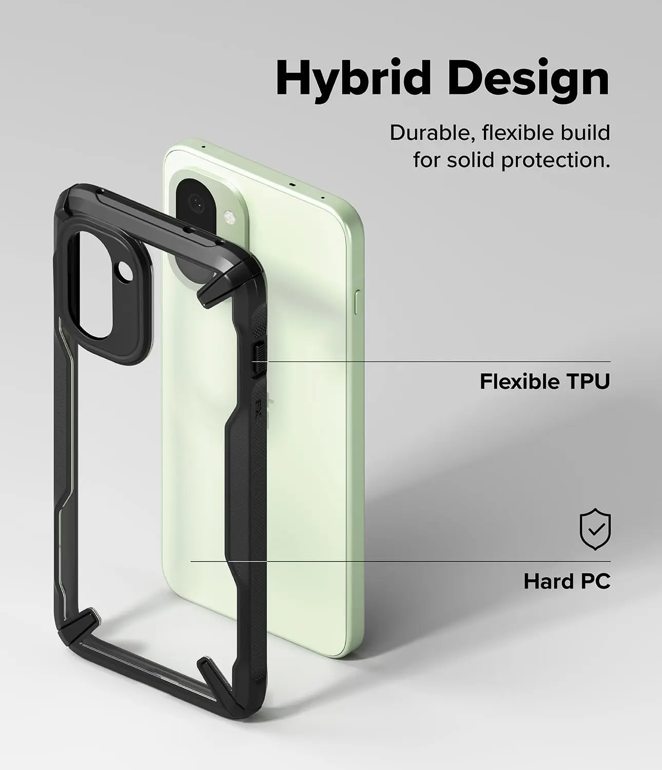Ringke Fusion X OnePlus 15R Hoesje Back Cover Zwart afbeelding 6