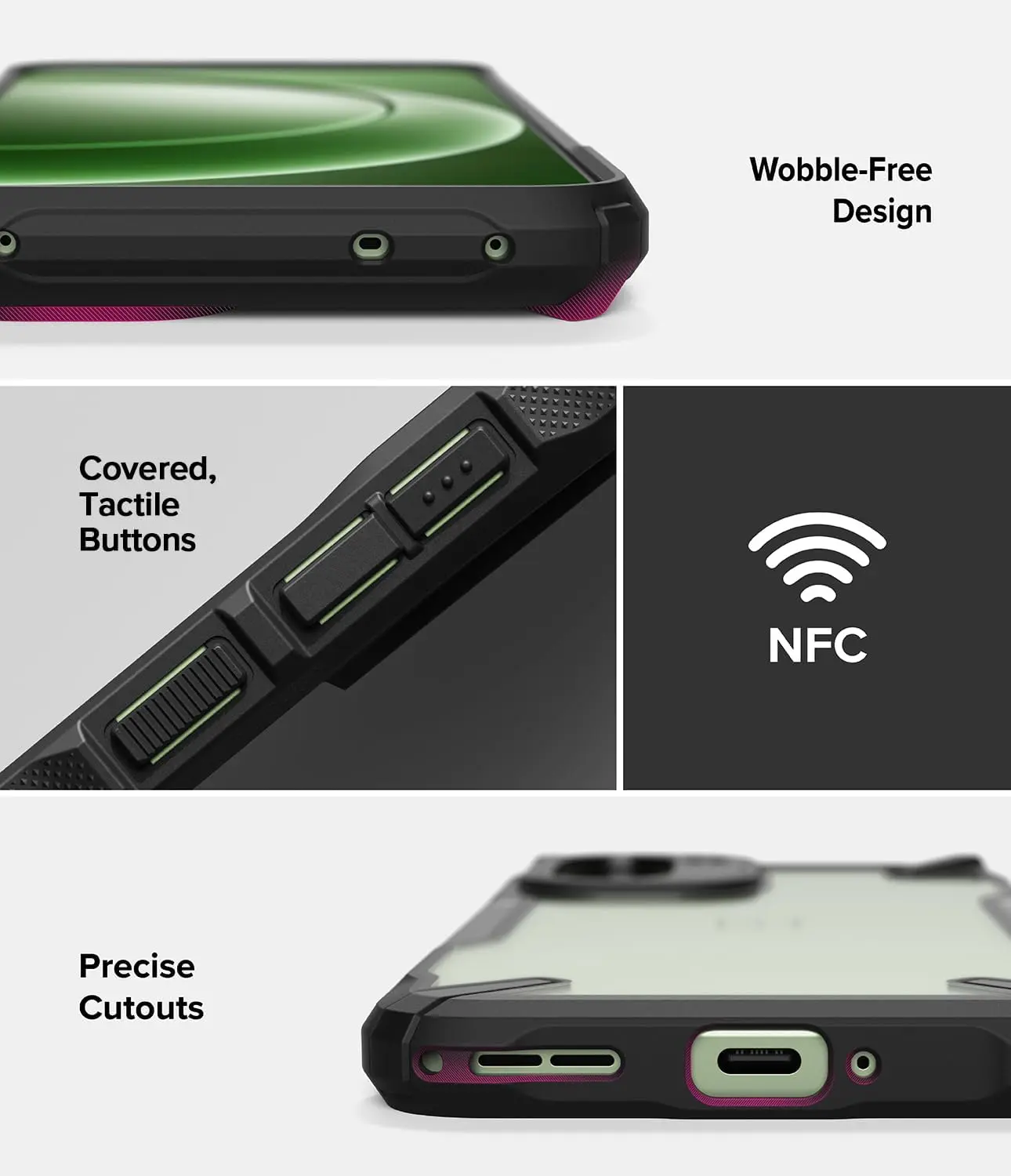 Ringke Fusion X OnePlus 15R Hoesje Back Cover Zwart afbeelding 8