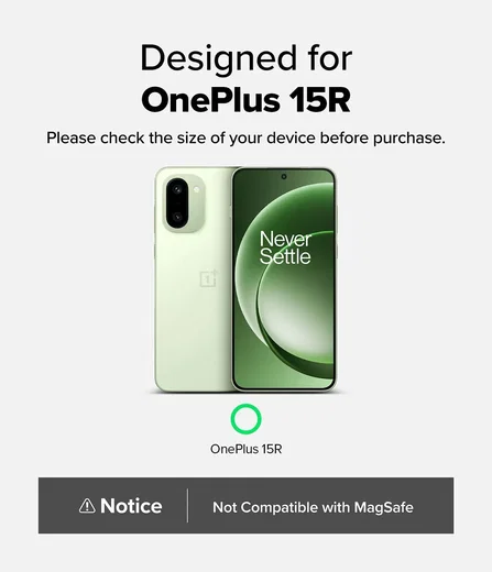 Ringke Fusion X OnePlus 15R Hoesje Back Cover Zwart afbeelding 2