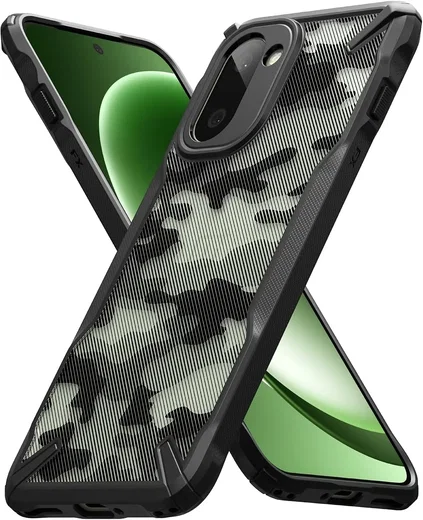 Ringke Fusion X OnePlus 15R Hoesje Back Cover Camo Zwart afbeelding 1