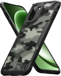 Ringke Fusion X OnePlus 15R Hoesje Back Cover Camo Zwart afbeelding