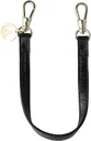 AVY Armband / Polsband Telefoonkoord (30CM) Leather Croco Zwart