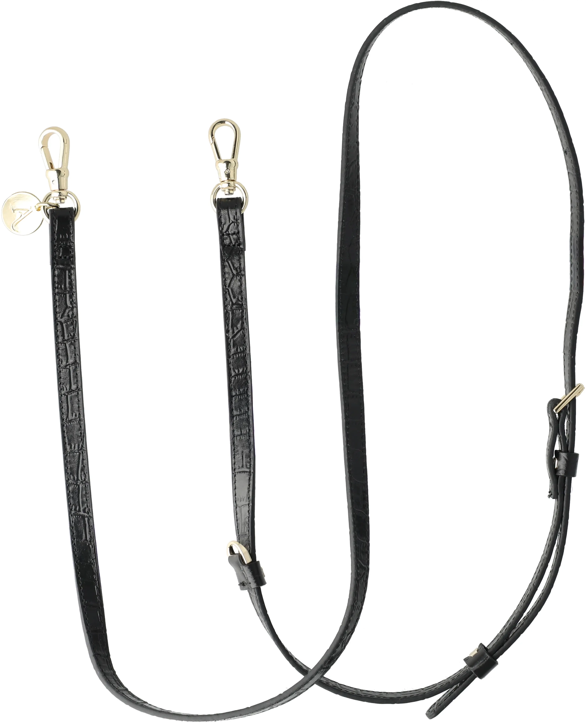 AVY Verstelbaar Crossbody Telefoonkoord (130CM) Leather Croco Zwart afbeelding 5