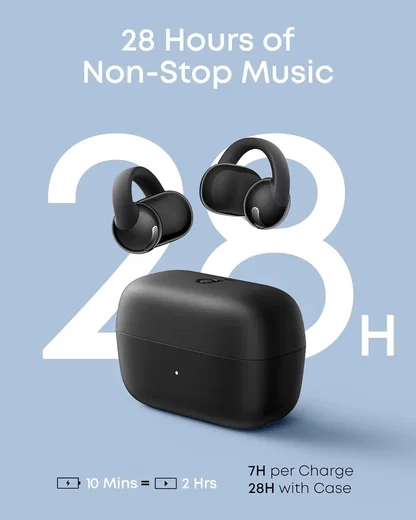 Anker Soundcore C50i Clip On Draadloze Open-Ear Oordopjes Zwart afbeelding 5