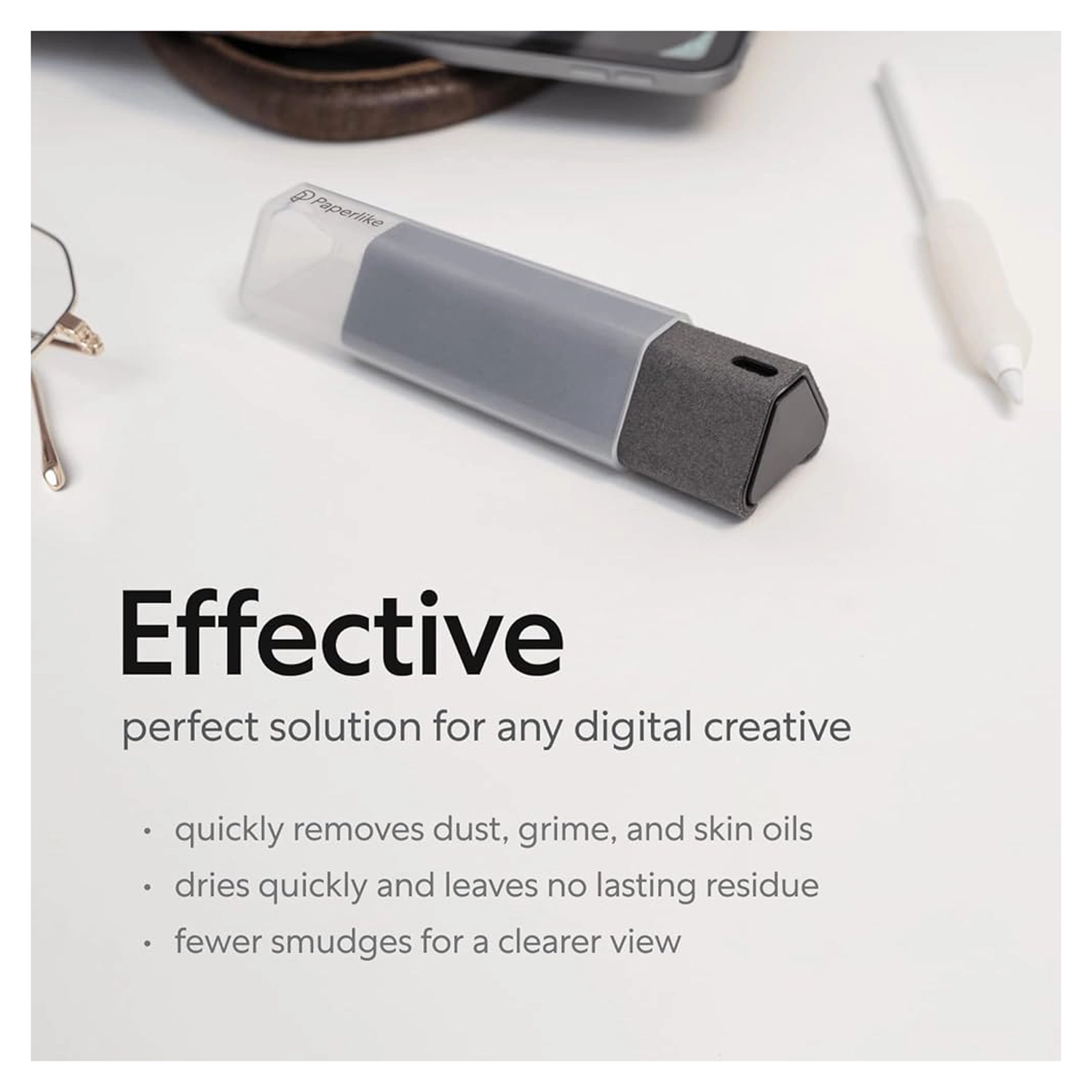 Paperlike Cleaning Kit All-in-One Microfiber Cleaning Spray voor Displays Grijs afbeelding 5